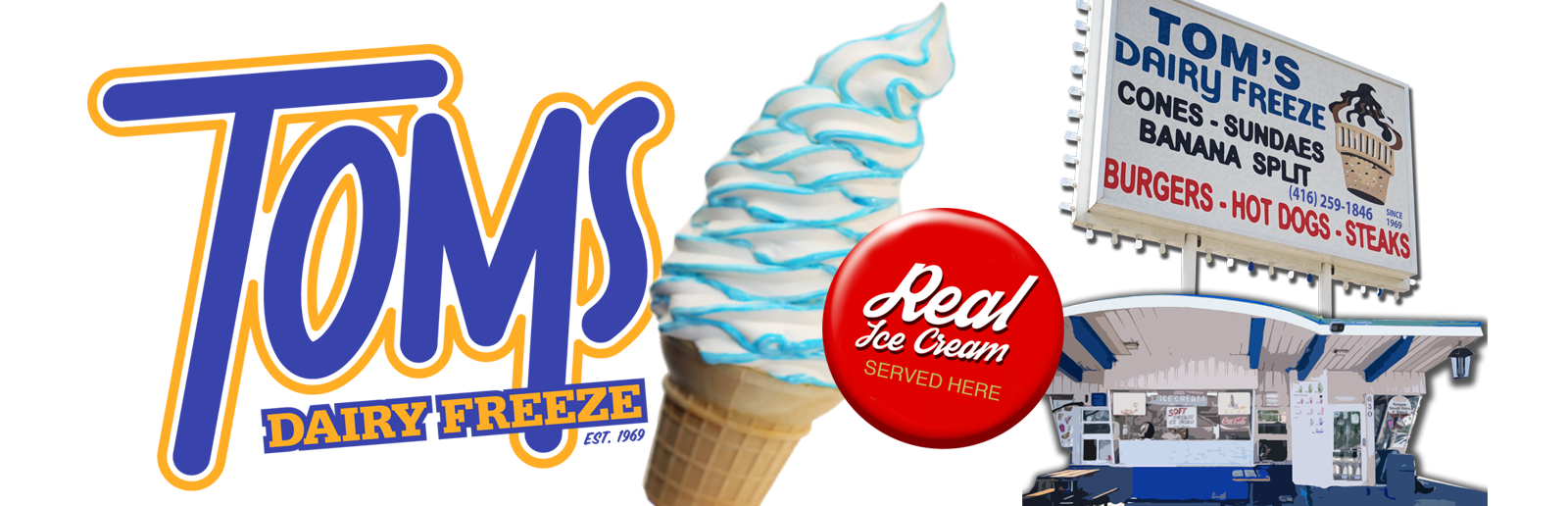 Toms Dairy Freeze Logo