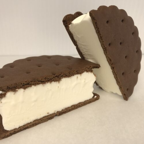 Wafer Cookies With Vanilla Ice Cream